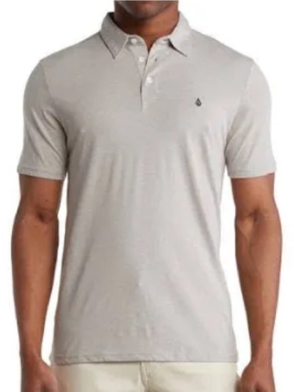 Volcom Small Polo Shirt Banger Short Sleeve in Heather Gray NWT